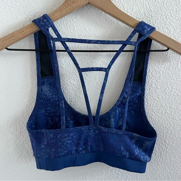 NWOT Anthropologie Daily Practice Sport Bra Blue Strappy XS - Picture 2 of 4